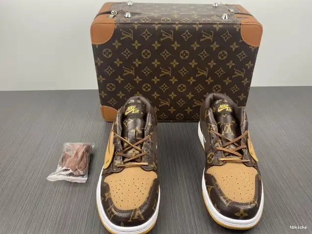 Cheap TB Off-Louis 1 Air x AJ1 OW Jordan LOW 0512